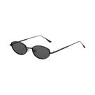 Óculos De Sol Femininos Retrô Pequenos Ovais UV400 Estilosos De Metal Da Moda