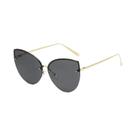 Óculos De Sol Femininos Vintage Com Gradiente, Estilo Gatinho, Sem Armação, UV400, Armações De