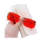 Óculos De Sol Femininos Vintage Pequenos Sem Armação UV400 De Marca Luxuosa Em Metal Óculos De Sol Femininos Vintage Pequenos Sem Armação UV400 De Marca Luxuosa Em Metal