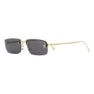 Óculos De Sol Fendi Metal Dourado, Lentes Cinza - Fe4172us Oceano