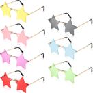 Óculos de sol Flutesan Star Rimless Pentagram 7 pares para homens