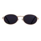 Óculos de Sol GIFIORE Oval Vintage Retro - Armação Dourada e Lentes Cinzas Óculos de Sol GIFIORE Oval Vintage Retro - Armação Dourada e Lentes Cinzas