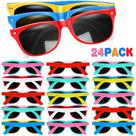 Óculos de sol GINMIC Kids Neon, pacote com 24 unidades com proteção ocular UV400