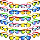 Óculos de sol GINMIC Kids Neon Party, pacote com 24 unidades com proteção UV400