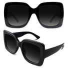 Óculos de Sol GQUEEN Oversized Quadrados - Modelo S904 para Mulheres