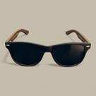 Óculos de Sol Hang Loose Azul Marinho com Haste de Bambu