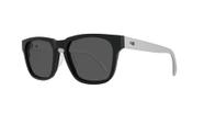 Óculos de sol hb lead matte black white silver