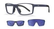 Óculos de sol hb presro 2.0 matte navy blue chrome