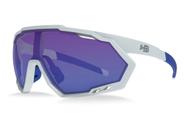 Óculos de sol hb spin pearled white blue chrome / cristal