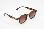 Óculos de Sol HD Anani Acetato Animal print Degradê marrom