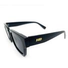 Óculos de sol HD Swell All Black com armação e hastes pretas e lentes com proteção UV