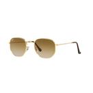 Óculos de Sol Hexagonal Ouro Ray-Ban