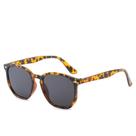 Óculos de Sol Hexagonal Retrô UV400 Armação em Metal Leve Design Unissex LukeSports Cor:Onça