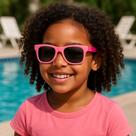 Óculos de sol infantil p/ criança super prático - dobrável