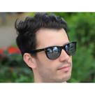 Óculos De Sol Jackdaw Masculino 43 Preto E Azul Espelhado