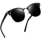 Óculos de sol Joopin All Black Semi Rimless Polarized UV400