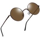 Óculos de sol Joopin Polarized Bronze Round para homens e mulheres