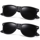 Óculos de sol Joopin Square Polarized UV400 Oversize, pacote com 2 Óculos de sol Joopin Square Polarized UV400 Oversize, pacote com 2