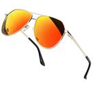 Óculos de sol Joopin Stylish Red Aviation Polarized UV400 unissex