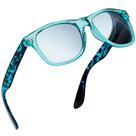 Óculos de sol Joopin Trendy Square Polarized UV400 Blue Leopard