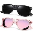 Óculos de sol Joopin Trendy Square Polarized UV400 preto/rosa Óculos de sol Joopin Trendy Square Polarized UV400 preto/rosa