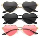 Óculos de sol JOVAKIT Polarized Heart para mulheres com lentes douradas/cinza Óculos de sol JOVAKIT Polarized Heart para mulheres com lentes douradas/cinza