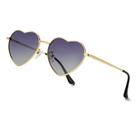 Óculos de sol JOVAKIT Polarized Heart para mulheres com moldura dourada Óculos de sol JOVAKIT Polarized Heart para mulheres com moldura dourada