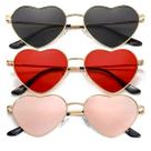 Óculos de sol JOVAKIT Polarized Heart para mulheres com moldura dourada Óculos de sol JOVAKIT Polarized Heart para mulheres com moldura dourada