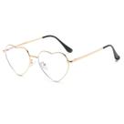 Óculos de sol JOVAKIT Polarized Heart para mulheres com moldura dourada