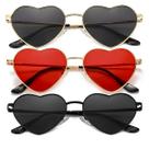 Óculos de sol JOVAKIT Polarized Heart para mulheres dourado/cinza + ouro/vermelho + preto/cinza