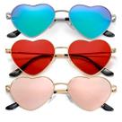Óculos de sol JOVAKIT Polarized Heart para mulheres dourado/vermelho + ouro/rosa espelho + prata/verde Óculos de sol JOVAKIT Polarized Heart para mulheres dourado/vermelho + ouro/rosa espelho + prata/verde