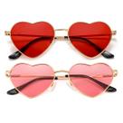 Óculos de sol JOVAKIT Polarized Heart para mulheres dourado/vermelho + ouro/rosa Óculos de sol JOVAKIT Polarized Heart para mulheres dourado/vermelho + ouro/rosa