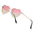 Óculos de sol JOVAKIT Polarized Heart para mulheres em dourado/rosa e amarelo Óculos de sol JOVAKIT Polarized Heart para mulheres em dourado/rosa e amarelo