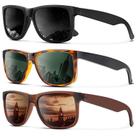 Óculos de sol KALIYADI Polarized UV400 Classic Matte Black, pacote com 3 Óculos de sol KALIYADI Polarized UV400 Classic Matte Black, pacote com 3