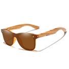 Óculos de Sol Kingseven Retro Hastes de Madeira Lente Plana Estilo Square Nova Moda com Proteção Uv400 Polarizados Z-550