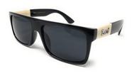 Óculos de Sol Locs 91156 - Lentes Black Shield UV400 - Unissex
