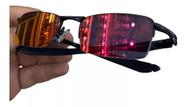 Óculos De Sol Lupa De Vilão Carbon Lente Ruby Kit Black
