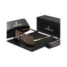 Óculos De Sol Luxuosos Polarizados UV400 Para Homens E Mulheres, Armação Grande Quadrada, Óculos De