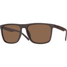 Óculos de Sol Marrom Masculino Com Proteção UV 400 Polarizado Formato Quadrado Bordas Redondas Estojo Flanela Uso Casual Dia a Dia Dirigir VH 6061