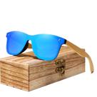 Óculos de Sol Masculino Artesanal Bambu Kingseven Proteção Polarizados UV400 Espelho