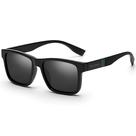 Óculos de Sol Masculino Com Lente Polarizada Proteção UV400 Máximo Conforto Visual Cor Preto Fosco Hastes Relevo Moderno Casual Dia a Dia VH 0157