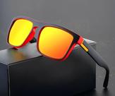 Óculos De Sol Masculino ESPELHADO Vermelho Com Proteção UV400 - ORIGINAL
