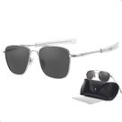 Óculos de Sol Masculino Feminino Piloto Exercito Clássico + Estojo e Microfibra Óculos de Sol Masculino Feminino Piloto Exercito Clássico + Estojo e Microfibra