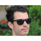 Óculos De Sol Masculino Jackdaw 44 Azul Com Verde Espelhado