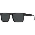 Óculos de Sol Masculino Lente Polarizada Proteção UV400 Formato Quadrado Visão Confortável Armação Preto Fosco Uso Casual Dia a Dia Esportes VH 1423