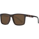 Óculos de Sol Masculino Marrom Escuro Formato Quadrado Lente Com Proteção UV400 Polarizado Design Moderno Elegante Uso Casual Dia a Dia VH 20102 C3