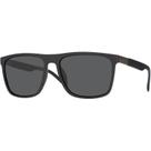 Óculos de Sol Masculino Moderno Formato Quadrado Lente Com Proteção UV400 Filtro Polarizado Máximo Bloqueio do Sol Armação Preto Fosco Village 6061