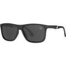 Óculos de Sol Masculino Polarizado Proteção UV 400 Formato Quadrado Retangular Cor Preto Fosco Uso Casual Dia a Dia Esportes VH 6072