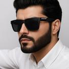 Óculos De Sol Masculino Polarizado Square Proteção 400 Uv