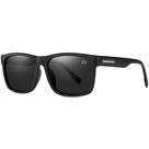 Óculos de Sol Masculino Preto Fosco Lente Polarizada Com Proteção UV400 Armação Confortável Leve Village Heaven 2643